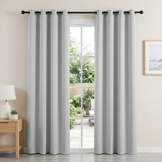 Alona.com.au Home & Garden > Curtains > Curtains & Drapes Artiss Blockout Curtains 2X 132x213cm Thermal Insulated Eyelet Drapes Grey