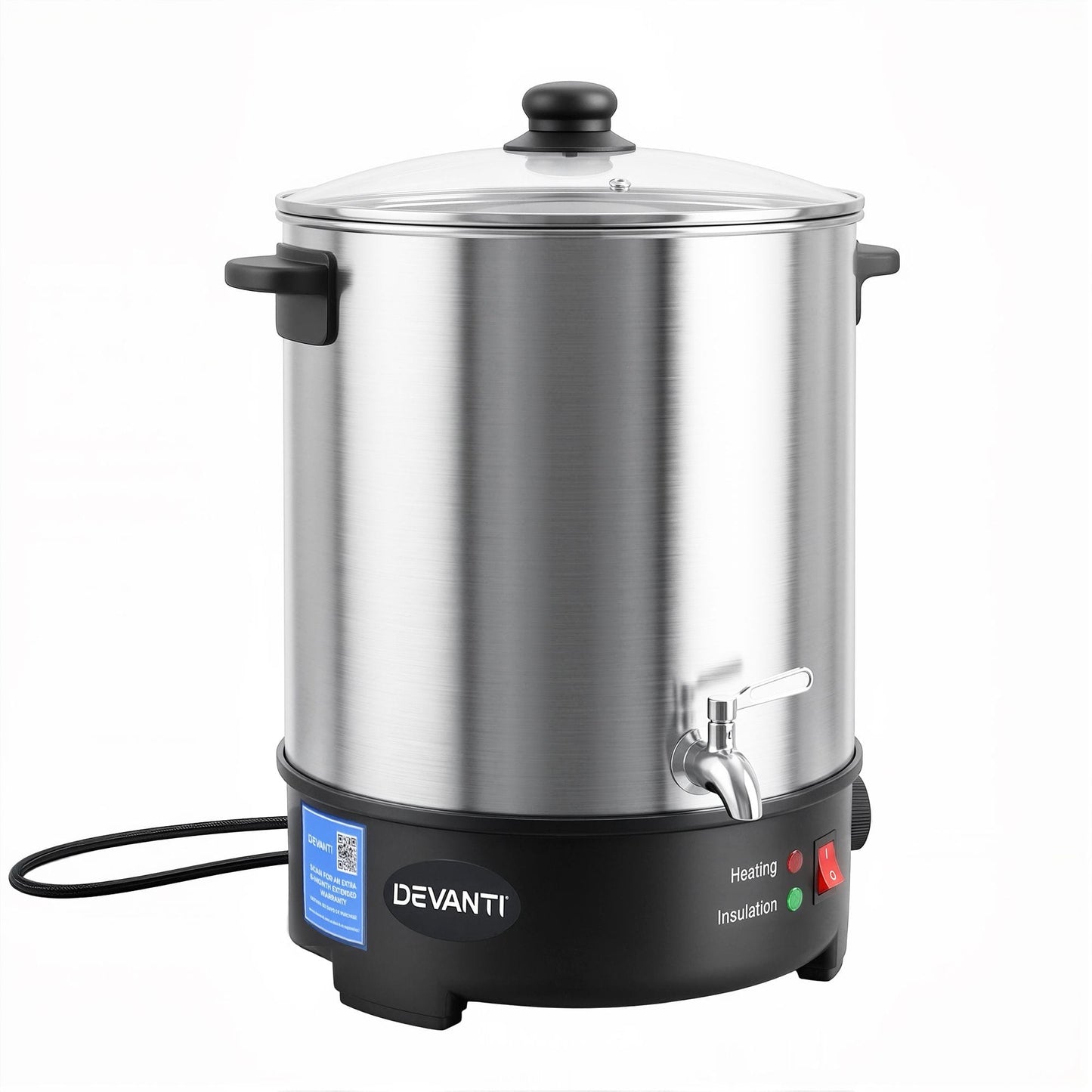 Alona.com.au Home & Garden > Decor > Candle Accessories Devanti 16L Wax Melter Candle Making 1500W Melting Pot Furnace Quick Pour Spout Soy Soap