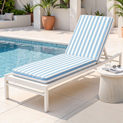 Alona.com.au Home & Garden > Decor > Cushions & Throws Gardeon Outdoor Chaise Lounge Cushion Lounge Chair Pad Sunbed Mattress Blue