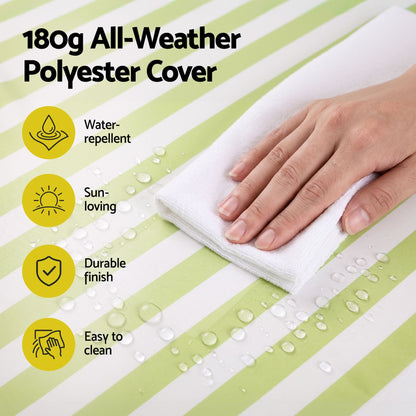 Alona.com.au Home & Garden > Decor > Cushions & Throws Gardeon Outdoor Chaise Lounge Cushion Lounge Chair Pad Sunbed Mattress Green