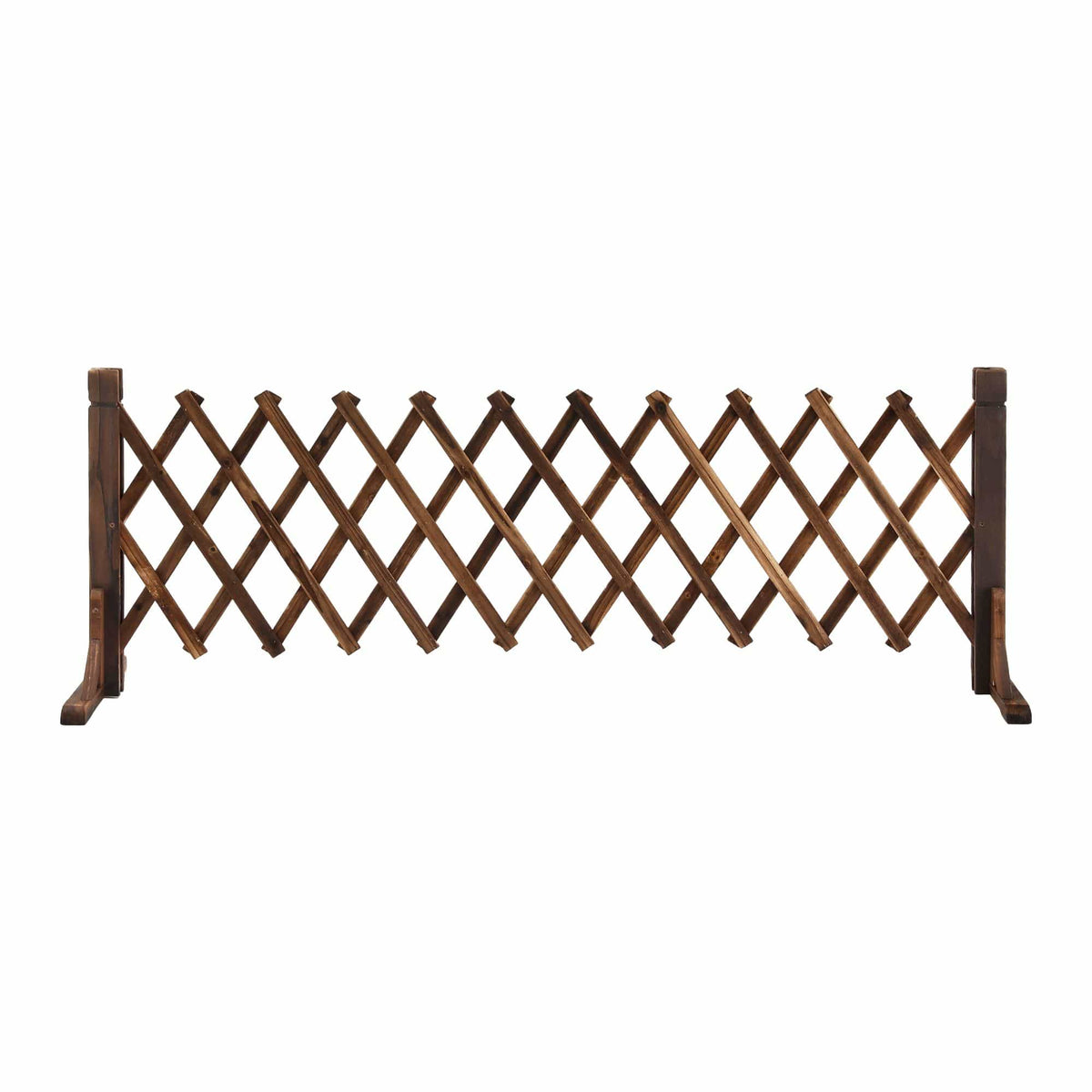 Alona.com.au Home & Garden > Decor > Garden Ornaments Gardeon Garden Fences Expandable Wooden Trellis Fence Plant Frame 160cm Brown