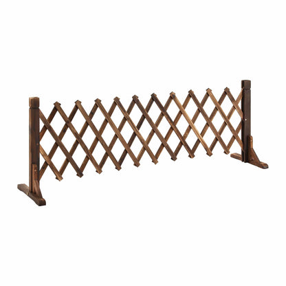 Alona.com.au Home & Garden > Decor > Garden Ornaments Gardeon Garden Fences Expandable Wooden Trellis Fence Plant Frame 160cm Brown