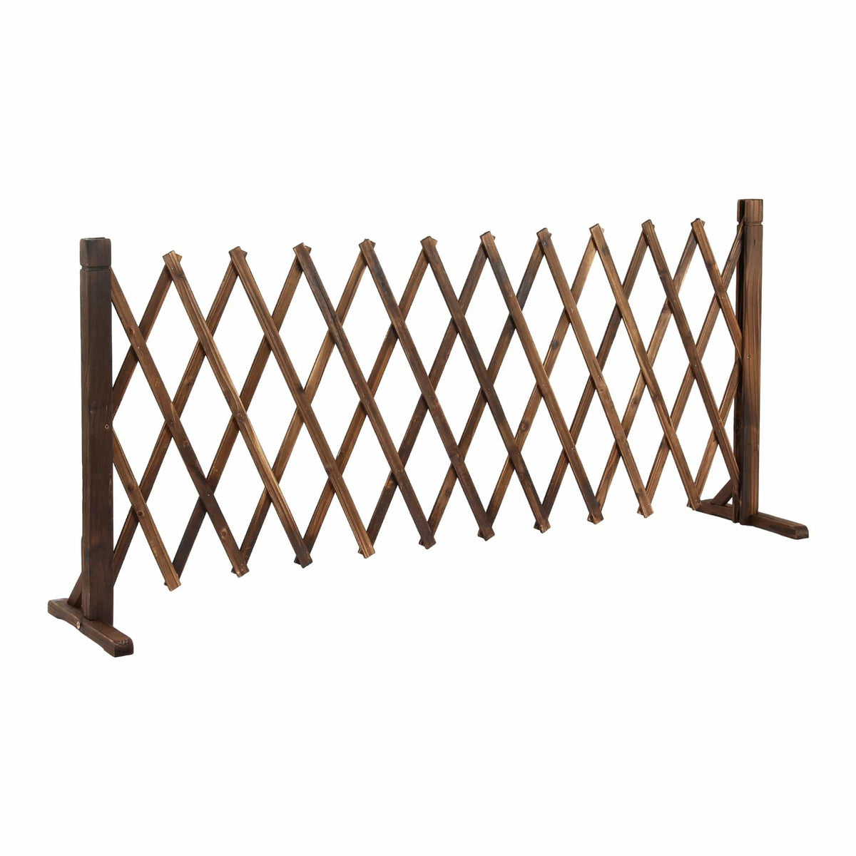 Alona.com.au Home & Garden > Decor > Garden Ornaments Gardeon Garden Fences Expandable Wooden Trellis Fence Plant Frame 200cm Brown
