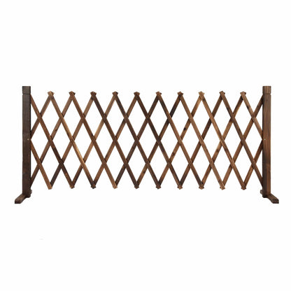 Alona.com.au Home & Garden > Decor > Garden Ornaments Gardeon Garden Fences Expandable Wooden Trellis Fence Plant Frame 200cm Brown