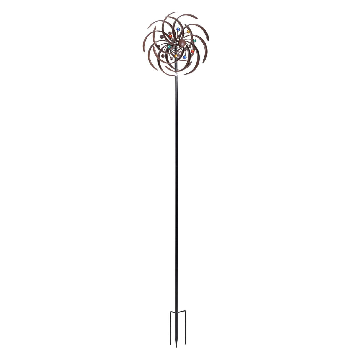 Alona.com.au Home & Garden > Decor > Garden Ornaments Gardeon Garden Windmill Metal Wind Spinner Double Layer 190cm Bronze