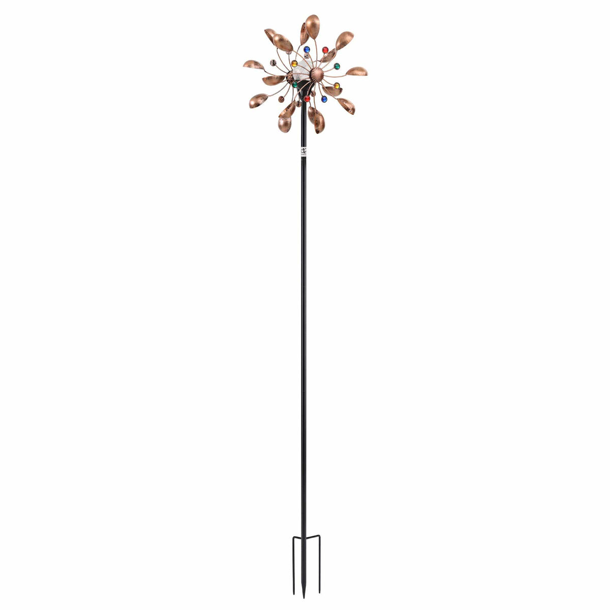 Alona.com.au Home & Garden > Decor > Garden Ornaments Gardeon Garden Windmill Metal Wind Spinner Solar Light Outdoor 190cmr Bronze
