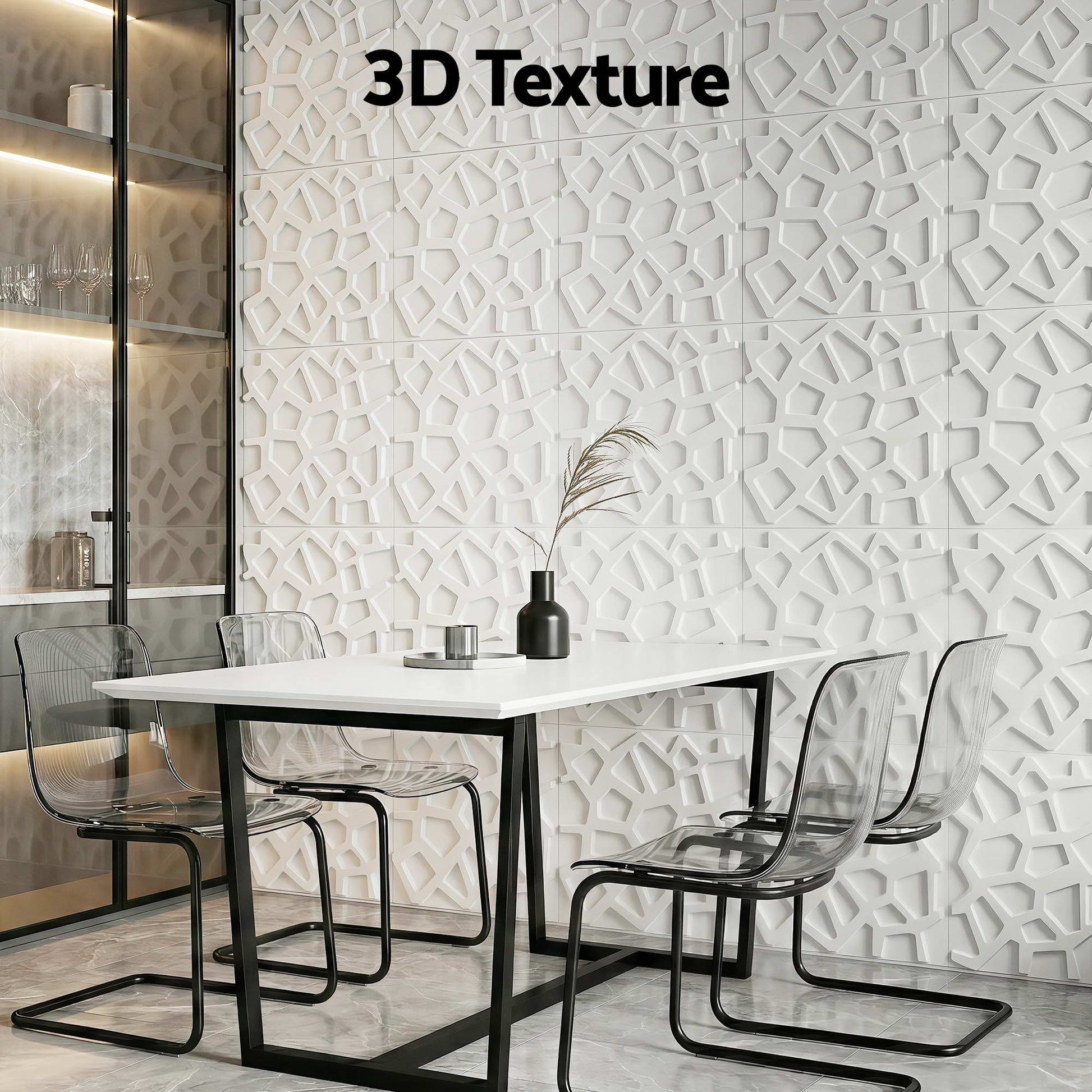 Alona.com.au Home & Garden > Decor > Wallpaper Artiss 3D Wall Panels PVC Decorative Panels 50x50cm Set of 15 Feature Wall Poly