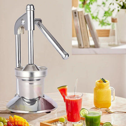 Alona.com.au Home & Garden > DIY > Kitchen & Bathroom DIY Manual Juicer Press | Stainless Steel, Commercial Grade & Easy to Clean, Hand Press for Citrus/Orange, Professional Fruit Squeezer, Silver