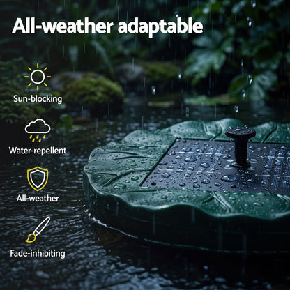 Alona.com.au Home & Garden > Fountains > Fountains & Ponds Gardeon Solar Fountain Pumps Bird Bath Floating Lotus Desig Water Feature 31cm