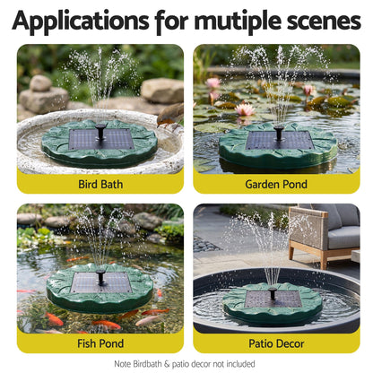 Alona.com.au Home & Garden > Fountains > Fountains & Ponds Gardeon Solar Fountain Pumps Bird Bath Floating Lotus Desig Water Feature 31cm