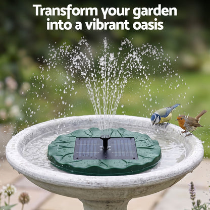 Alona.com.au Home & Garden > Fountains > Fountains & Ponds Gardeon Solar Fountain Pumps Bird Bath Floating Lotus Desig Water Feature 31cm