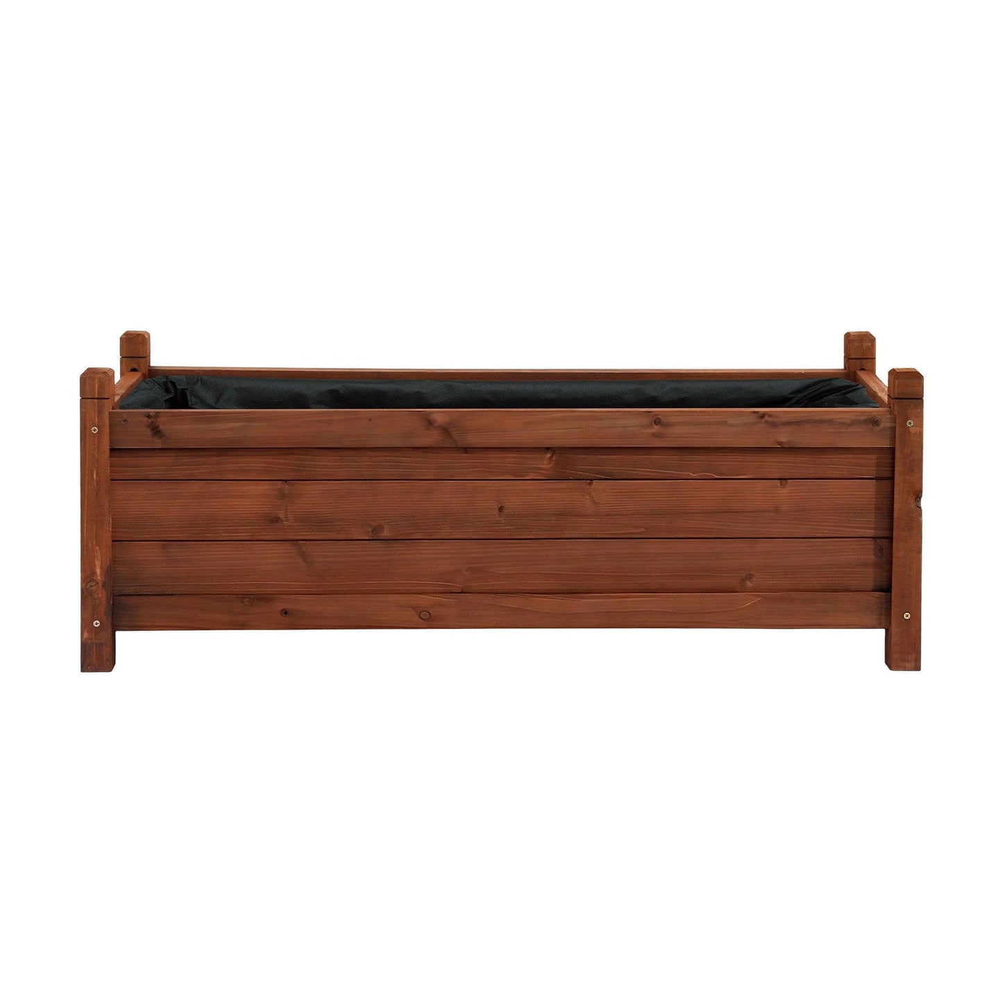 Alona.com.au Home & Garden > Garden Beds > Garden Beds & Planters Green Fingers Garden Bed Wooden Planter Box Raised Container Growing 90x30x33cm Brown