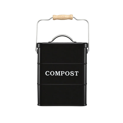Alona.com.au Home & Garden > Garden Tools > Gardening Accessories Gardeon 5L Compost Bin Kitchen Countertop Food Waste Caddy Black