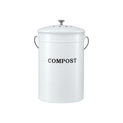 Alona.com.au Home & Garden > Garden Tools > Gardening Accessories Gardeon Compost Bin Kitchen Compost Caddy Food Waste Bin Bench White
