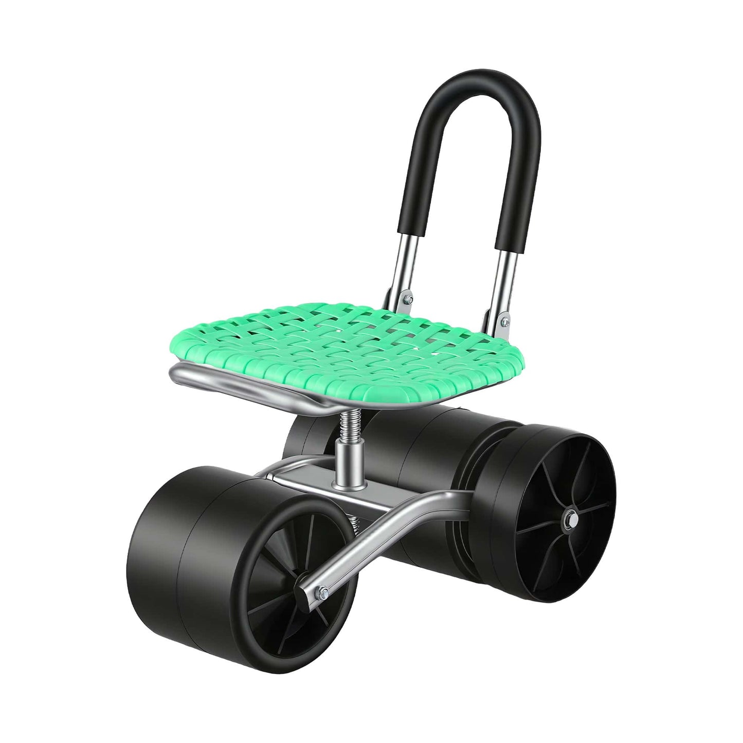 Alona.com.au Home & Garden > Garden Tools > Gardening Tools Gardeon Gardening Cart with 360° Swivel Seat | Rolling Work Seat with Adjustable Height & All-Terrain Wheels | 130KG Capacity Heavy Duty Garden Scooter for Back Pain Relief & Vehicle Detailing | Foldable Backrest & Ventilated Seat, Green