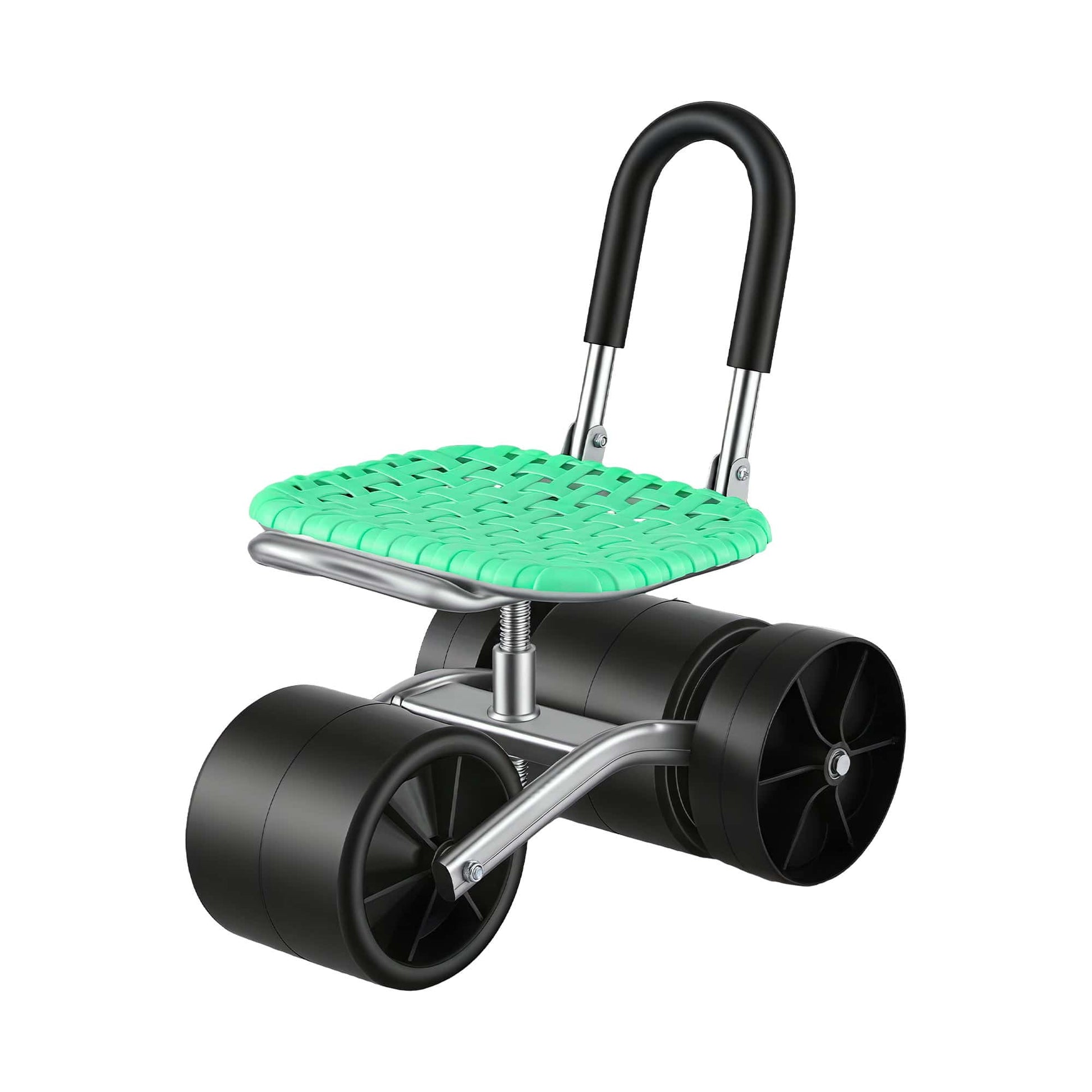 Alona.com.au Home & Garden > Garden Tools > Gardening Tools Gardeon Gardening Cart with 360° Swivel Seat | Rolling Work Seat with Adjustable Height & All-Terrain Wheels | 130KG Capacity Heavy Duty Garden Scooter for Back Pain Relief & Vehicle Detailing | Foldable Backrest & Ventilated Seat, Green