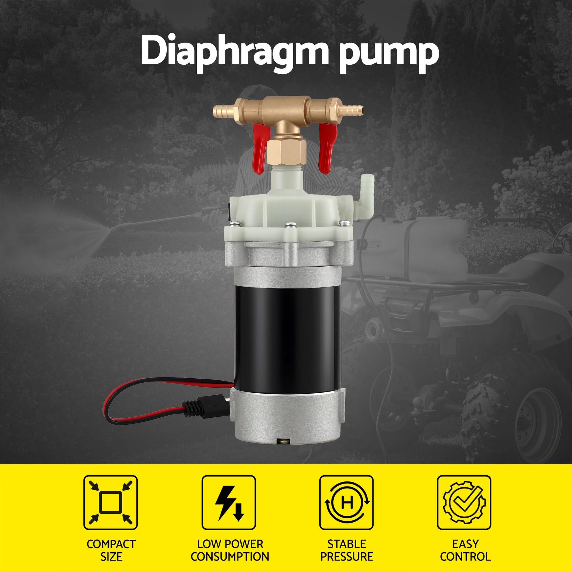 Alona.com.au Home & Garden > Garden Tools > Herbicides Giantz Garden Pump Sprayer Pressure Sprayer Pump 12V Diaphragm Sprayer Pump