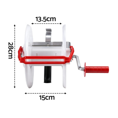 Alona.com.au Home & Garden > Gate Openers > Fence & Gate Accessories Giantz Electric Fence Reel Geared Portable Polywire Fencing Farm White