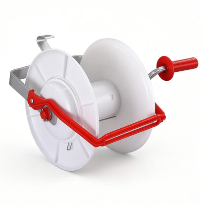 Alona.com.au Home & Garden > Gate Openers > Fence & Gate Accessories Giantz Electric Fence Reel Geared Portable Polywire Fencing Farm White