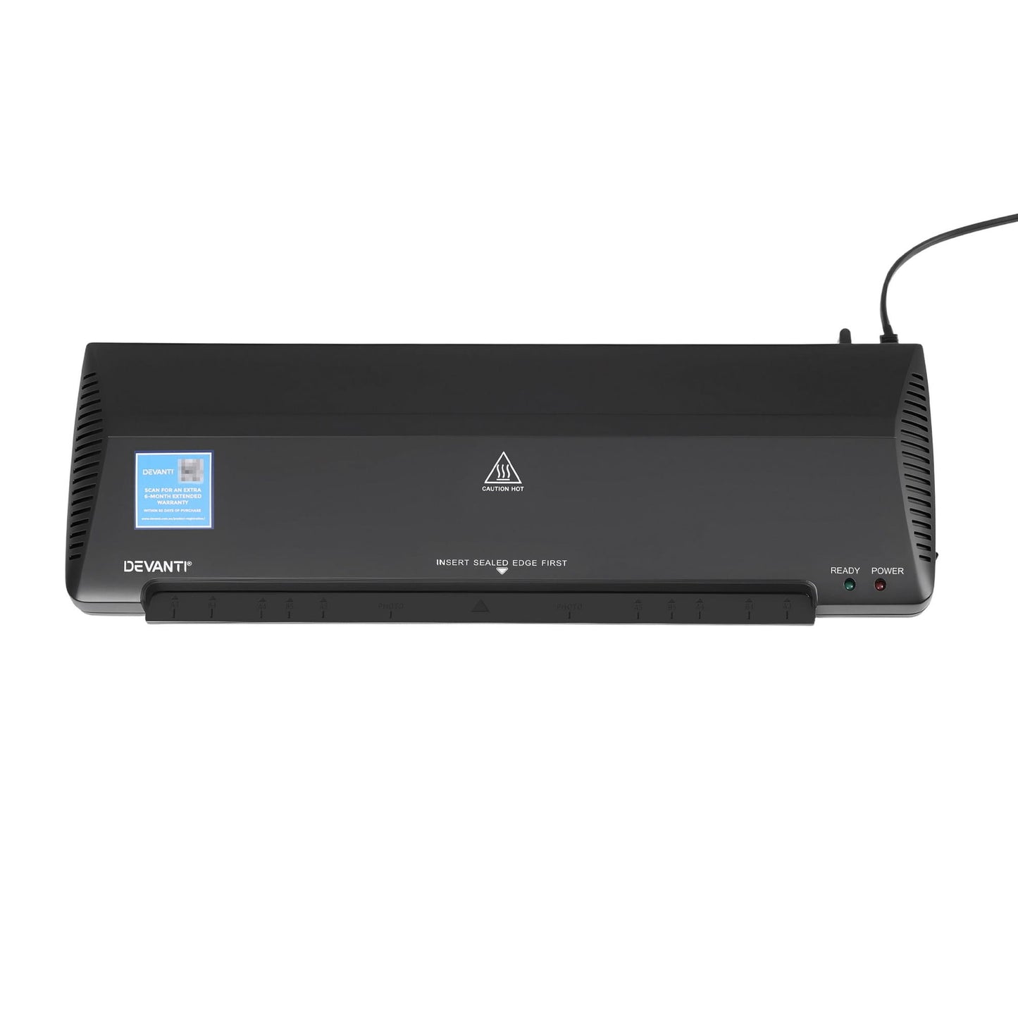 Alona.com.au Home & Garden > Home Office Accessories > Laminators Devanti A3 Laminator Machine, Hot & Cold Thermal Fast Lamination Anti-Jam Laminator for Office School Home Document Photo Card Handmade A3 A4 A5 A6, Black