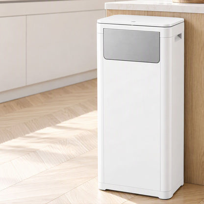Alona.com.au Home & Garden > Kitchen Bins > Automatic Bins Cefito 30L Commercial Trash Can with Lid Front Push Flap Rubbish Bin White