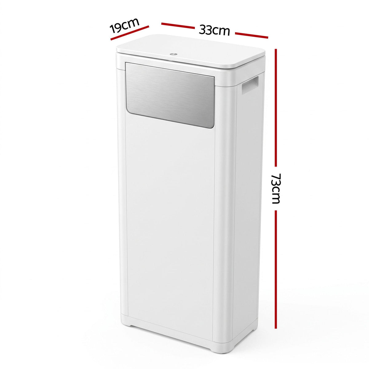 Alona.com.au Home & Garden > Kitchen Bins > Automatic Bins Cefito 30L Commercial Trash Can with Lid Front Push Flap Rubbish Bin White