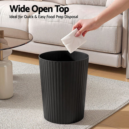 Alona.com.au Home & Garden > Kitchen Bins > Automatic Bins Cefito 8L Open Top Rubbish Bins Waste Bin Trash Can Storage Dustbin Black