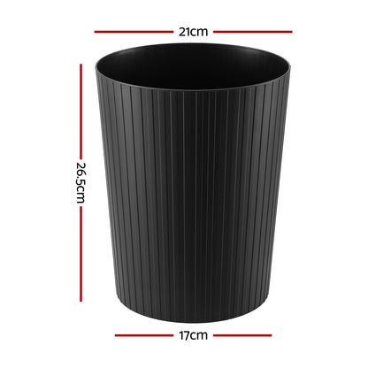 Alona.com.au Home & Garden > Kitchen Bins > Automatic Bins Cefito 8L Open Top Rubbish Bins Waste Bin Trash Can Storage Dustbin Black