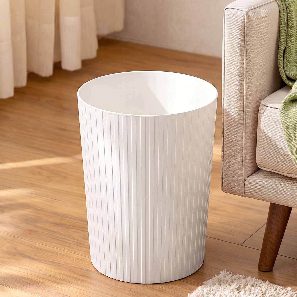 Alona.com.au Home & Garden > Kitchen Bins > Automatic Bins Cefito 8L Open Top Rubbish Bins Waste Bin Trash Can Storage Dustbin White