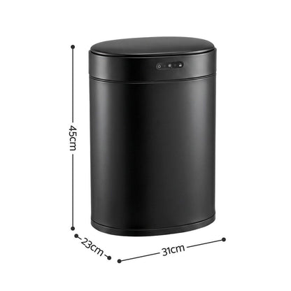 Alona.com.au Home & Garden > Kitchen Bins > Automatic Bins Devanti 20L Automatic Sensor Bin Touchless Rubbish Waste Bin Black Kitchen