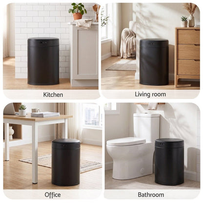 Alona.com.au Home & Garden > Kitchen Bins > Automatic Bins Devanti 20L Automatic Sensor Bin Touchless Rubbish Waste Bin Black Kitchen
