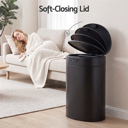 Alona.com.au Home & Garden > Kitchen Bins > Automatic Bins Devanti 20L Automatic Sensor Bin Touchless Rubbish Waste Bin Black Kitchen