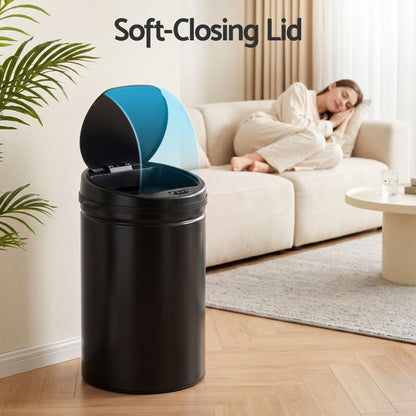 Alona.com.au Home & Garden > Kitchen Bins > Automatic Bins Devanti 30L Sensor Bin Automatic Touchless Trash Can Garbage Rubbish Black