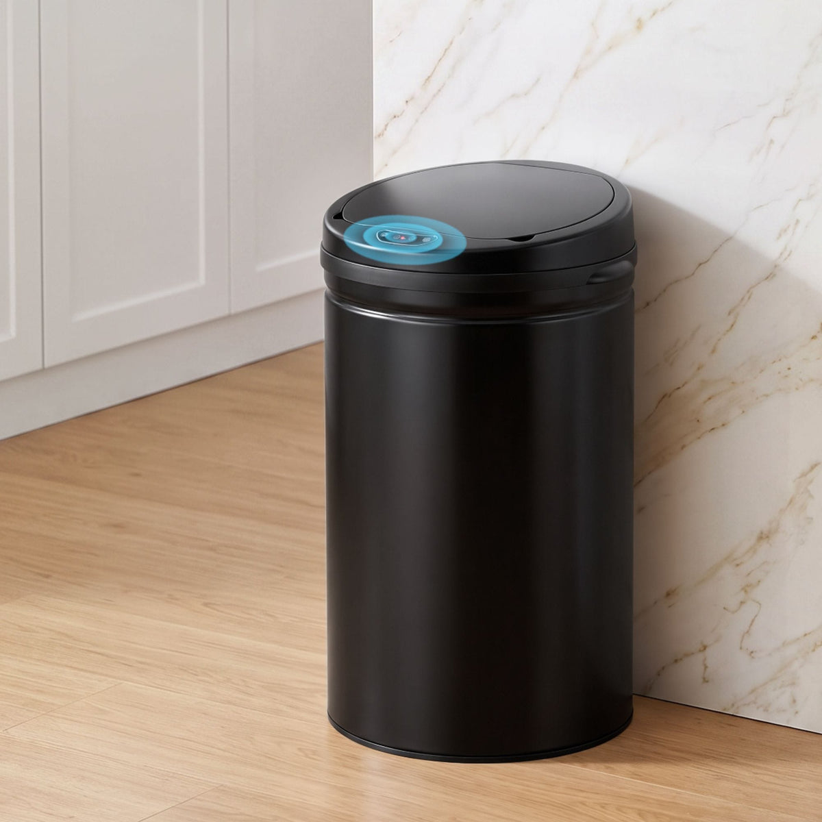 Alona.com.au Home & Garden > Kitchen Bins > Automatic Bins Devanti 30L Sensor Bin Automatic Touchless Trash Can Garbage Rubbish Black