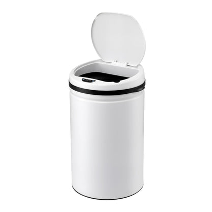 Alona.com.au Home & Garden > Kitchen Bins > Automatic Bins Devanti 30L Sensor Bin Automatic Touchless Trash Can Garbage Rubbish White