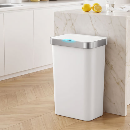 Alona.com.au Home & Garden > Kitchen Bins > Automatic Bins Devanti 50L Motion Sensor Trash Bin Automatic Kitchen Waste Dustbin White