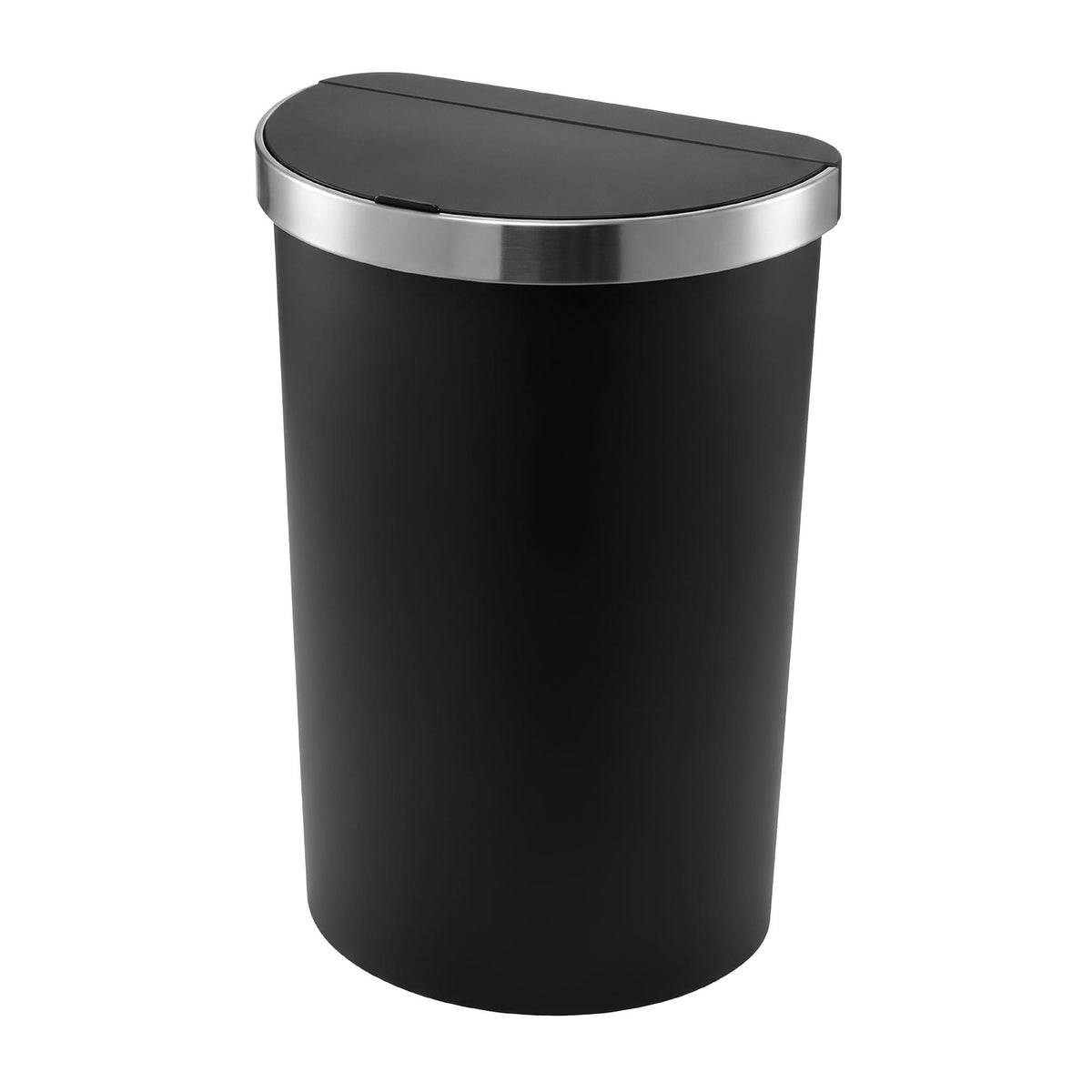 Alona.com.au Home & Garden > Kitchen Bins > Automatic Bins Devanti 50L Sensor Bin D-Shape Trash Can Kitchen Smart Rubbish Bin Black