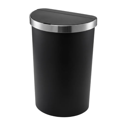Alona.com.au Home & Garden > Kitchen Bins > Automatic Bins Devanti 50L Sensor Bin D-Shape Trash Can Kitchen Smart Rubbish Bin Black