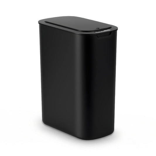 Alona.com.au Home & Garden > Kitchen Bins > Automatic Bins Devanti Automatic Trash Bin with Lid 21L Motion Sensor Kitchen Bin Touchless Garbage Can Modern Black Plastic Slim Rubbish Bin with Liner Holder for Kitchen, Home, Office