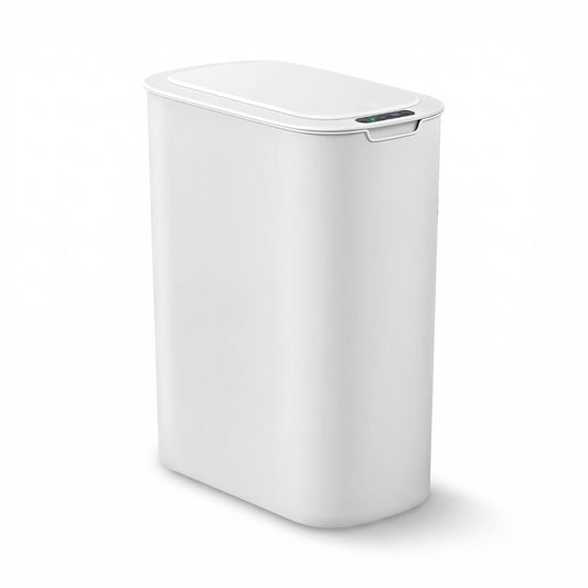 Alona.com.au Home & Garden > Kitchen Bins > Automatic Bins Devanti Automatic Trash Bin with Lid 21L Motion Sensor Kitchen Bin Touchless Garbage Can Plastic Slim Rubbish Bin with Liner Holder for Kitchen, Home, Office, White