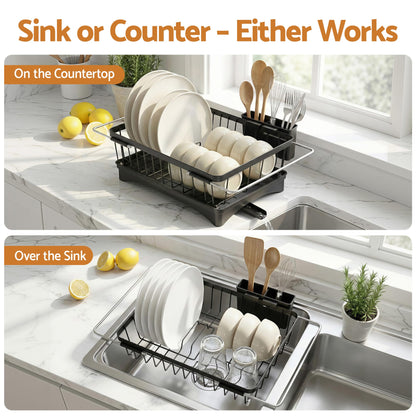 Alona.com.au Home & Garden > Kitchenware > Dish Racks Cefito Dish Drying Rack for Kitchen Storage Organisation Kitchen Sink Organiser Dish Drainer