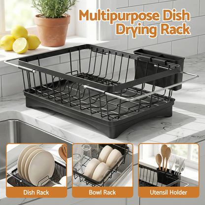 Alona.com.au Home & Garden > Kitchenware > Dish Racks Cefito Dish Drying Rack for Kitchen Storage Organisation Kitchen Sink Organiser Dish Drainer