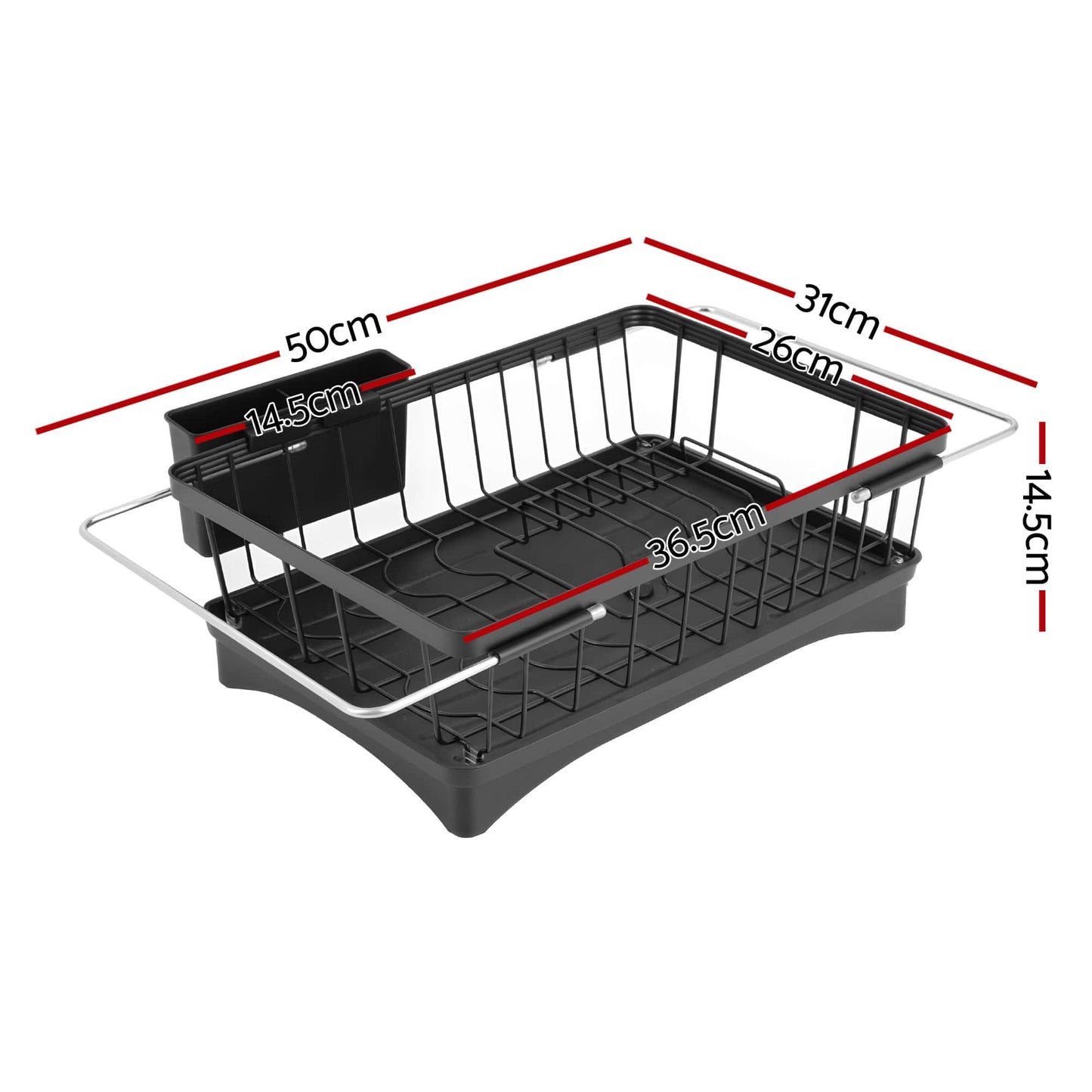 Alona.com.au Home & Garden > Kitchenware > Dish Racks Cefito Dish Drying Rack for Kitchen Storage Organisation Kitchen Sink Organiser Dish Drainer