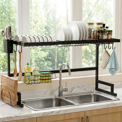 Alona.com.au Home & Garden > Kitchenware > Dish Racks Cefito Dish Drying Rack for Kitchen Storage Organisation Kitchen Sink Organiser Dish Drainer
