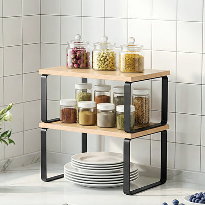 Alona.com.au Home & Garden > Kitchenware > Dish Racks Cefito Kitchen Storage Shelves Rack Cupboard Cabinet Organiser Set of 2