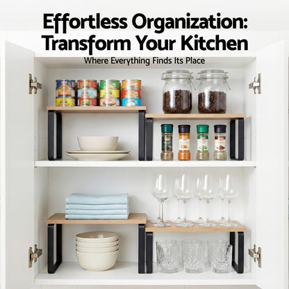Alona.com.au Home & Garden > Kitchenware > Dish Racks Cefito Kitchen Storage Shelves Rack Cupboard Cabinet Organiser Set of 2