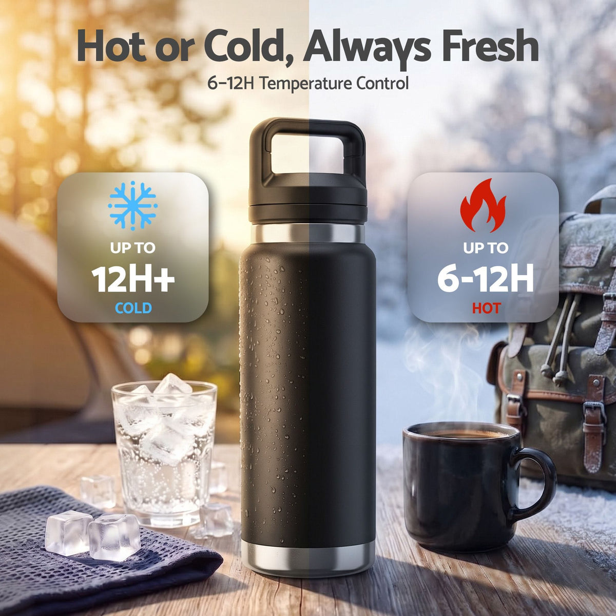 Alona.com.au Home & Garden > Kitchenware > Drinkware Everfit 750ML Insulated Water Bottle Stainless Steel Drink Bottle
