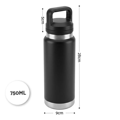 Alona.com.au Home & Garden > Kitchenware > Drinkware Everfit 750ML Insulated Water Bottle Stainless Steel Drink Bottle
