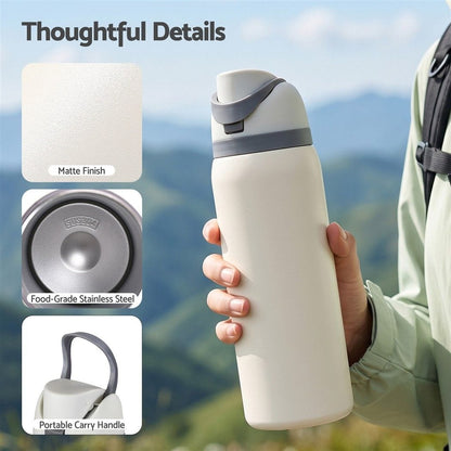 Alona.com.au Home & Garden > Kitchenware > Drinkware Everfit 950ML Insulated Water Bottle with Straw Stainless Steel Drink Bottle