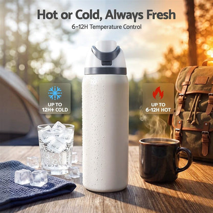 Alona.com.au Home & Garden > Kitchenware > Drinkware Everfit 950ML Insulated Water Bottle with Straw Stainless Steel Drink Bottle